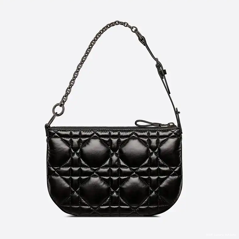Cheap Tulip Quilted Black Caro Dior Bag Mini Macrocannage Calfskin 0404 Luxury